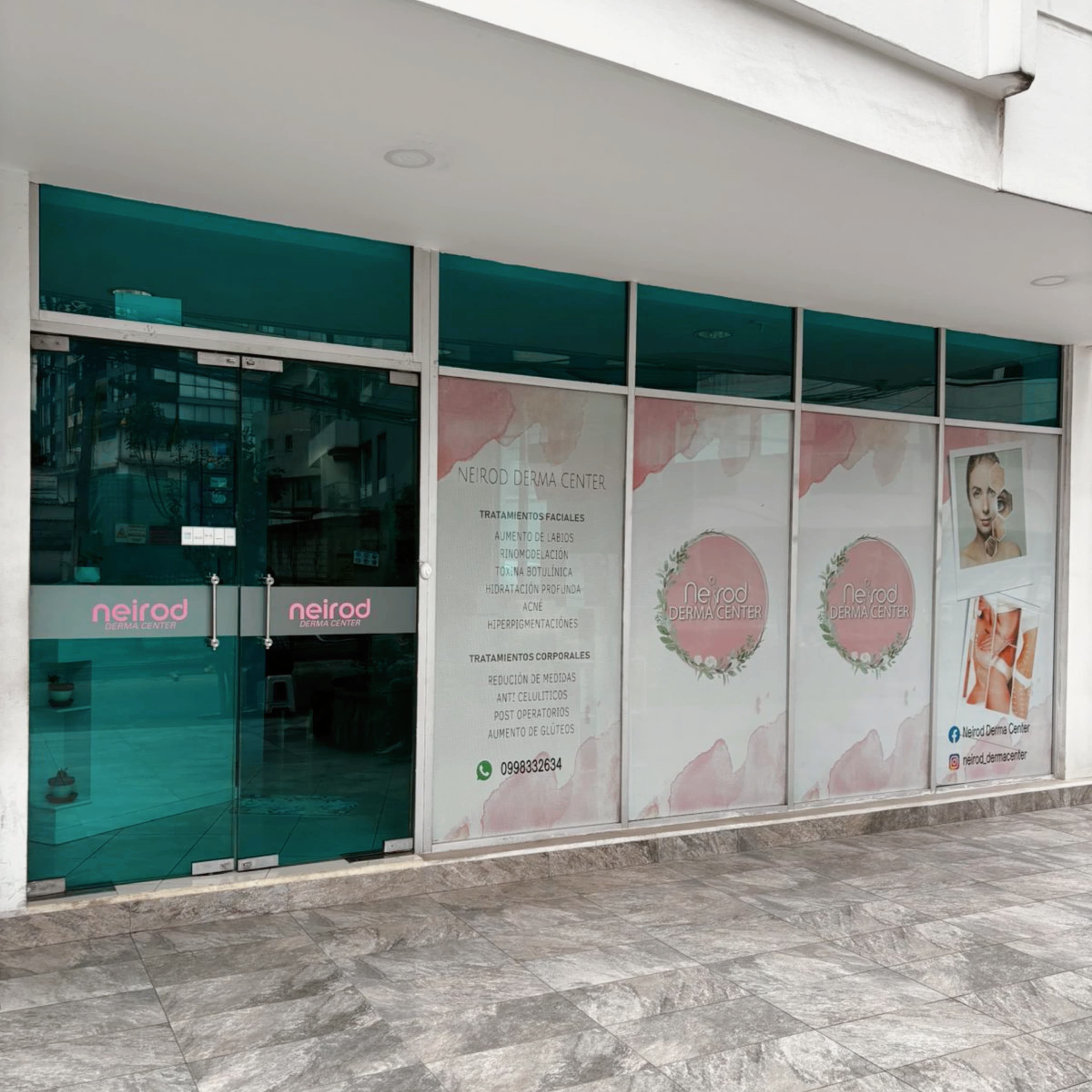 Fachada exterior de Neirod Derma Center en Quito